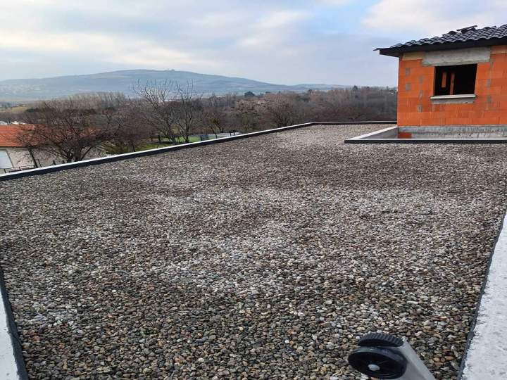 Pose de gravier Issoire